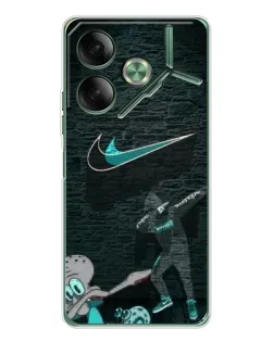 Чехол для TECNO Pova 7 с картинкой «Спортивный арт Nike» Чехол для TECNO Pova 7 с картинкой «Спортивный арт Nike»