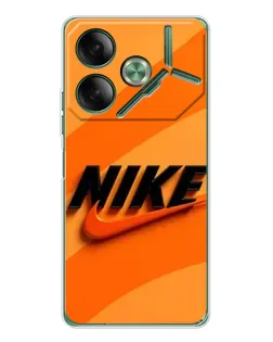 Чехол для TECNO Pova 7 с картинкой «Оранжевый драйв Nike» Чехол для TECNO Pova 7 с картинкой «Оранжевый драйв Nike»