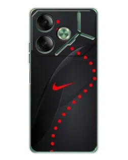Чехол для TECNO Pova 7 с картинкой «Абстрактный дизайн Nike»