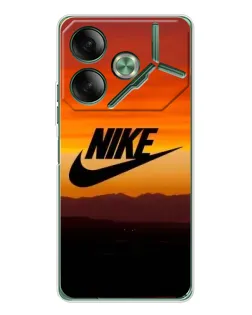Чехол для TECNO Pova 7 с картинкой «Nike — вечерний горизонт»