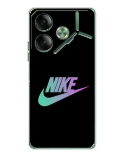 Чехол для TECNO Pova 7 с картинкой «Nike — городская ночь»