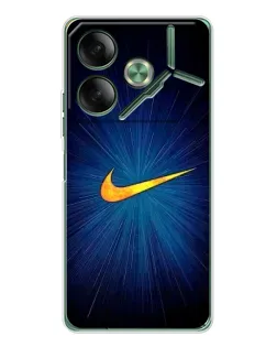 Чехол для TECNO Pova 7 с картинкой «Синий пульс Nike»