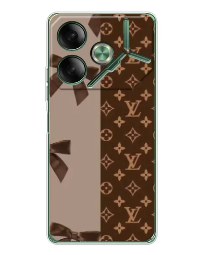 Чехол для TECNO Pova 7 с картинкой «Louis Vuitton — банты» Чехол для TECNO Pova 7 с картинкой «Louis Vuitton — банты»