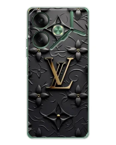 Чехол для TECNO Pova 7 с картинкой «Кожаная текстура LV» Чехол для TECNO Pova 7 с картинкой «Кожаная текстура LV»