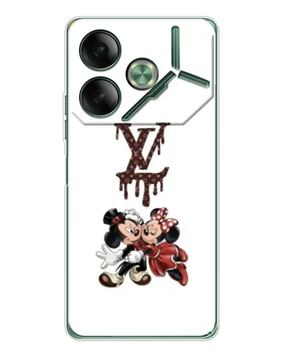 Чехол для TECNO Pova 7 с картинкой «LV и Микки Маус» Чехол для TECNO Pova 7 с картинкой «LV и Микки Маус»