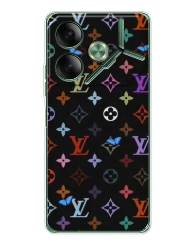 Чехол для TECNO Pova 7 с картинкой «Цветная монограмма LV» Чехол для TECNO Pova 7 с картинкой «Цветная монограмма LV»