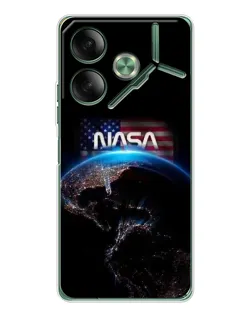 Чехол для TECNO Pova 7 с картинкой «Земля из космоса NASA»