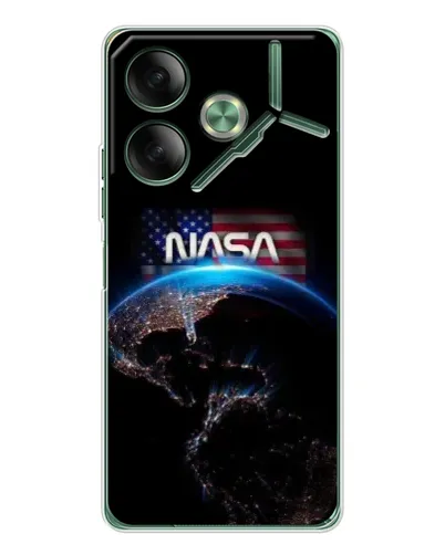 Чехол для TECNO Pova 7 с картинкой «Земля из космоса NASA»