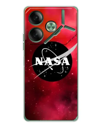 Чехол для TECNO Pova 7 с картинкой «NASA — красная туманность»
