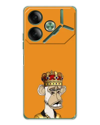 Чехол для TECNO Pova 7 с картинкой «Золотая обезьяна Bored Ape» Чехол для TECNO Pova 7 с картинкой «Золотая обезьяна Bored Ape»