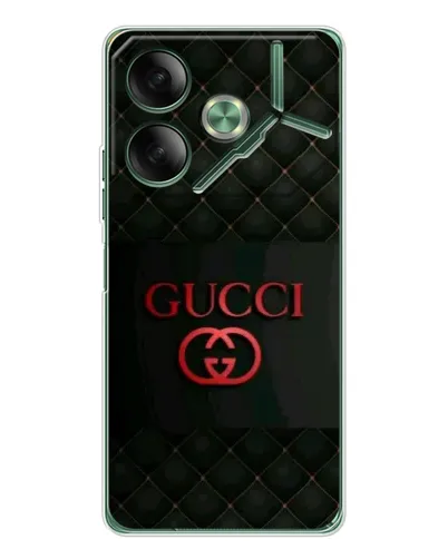 Чехол для TECNO Pova 7 с картинкой «Gucci — стеганый черный»