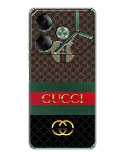Чехол для TECNO Pova 7 с картинкой «Gucci — брендированный десерт»