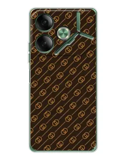 Чехол для TECNO Pova 7 с картинкой «Gucci — золотые диагонали» Чехол для TECNO Pova 7 с картинкой «Gucci — золотые диагонали»