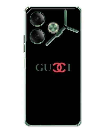 Чехол для TECNO Pova 7 с картинкой «Gucci — красный градиент»