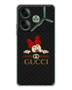 Чехол для TECNO Pova 7 с картинкой «Минни Маус Gucci — черный» Чехол для TECNO Pova 7 с картинкой «Минни Маус Gucci — черный»