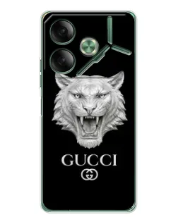 Чехол для TECNO Pova 7 с картинкой «Gucci — серебряный лев» Чехол для TECNO Pova 7 с картинкой «Gucci — серебряный лев»