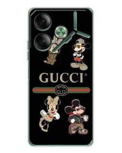 Чехол для TECNO Pova 7 с картинкой «Gucci — герои Disney и монограмма» Чехол для TECNO Pova 7 с картинкой «Gucci — герои Disney и монограмма»