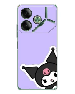 Чехол для TECNO Pova 7 с картинкой «Забавная Kuromi»