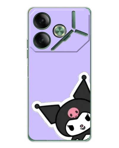Чехол для TECNO Pova 7 с картинкой «Забавная Kuromi»