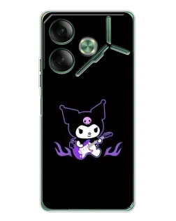Чехол для TECNO Pova 7 с картинкой «Электрическая Kuromi»