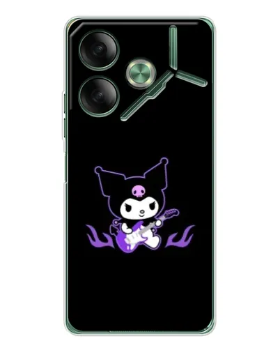 Чехол для TECNO Pova 7 с картинкой «Электрическая Kuromi»