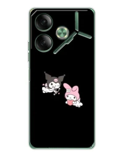 Чехол для TECNO Pova 7 с картинкой «My Melody и Kuromi»