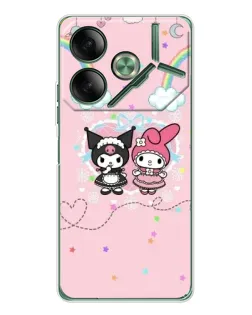 Чехол для TECNO Pova 7 с картинкой «My Melody и Kuromi»