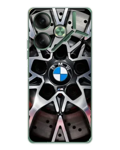 Чехол для TECNO Pova 7 с картинкой «BMW — деталь диска»