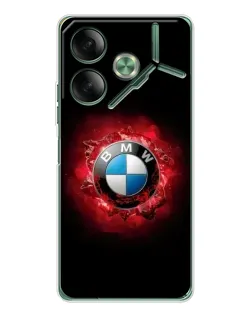 Чехол для TECNO Pova 7 с картинкой «Логотип BMW — вспышка»
