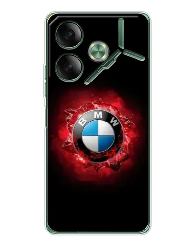 Чехол для TECNO Pova 7 с картинкой «Логотип BMW — вспышка»