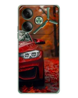 Чехол для TECNO Pova 7 с картинкой «Осенняя BMW M4»