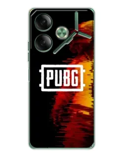 Чехол для TECNO Pova 7 с картинкой «Яркий логотип PUBG»