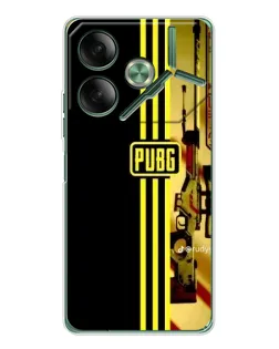Чехол для TECNO Pova 7 с картинкой «PUBG — камуфляжный шлем»