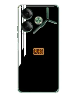 Чехол для TECNO Pova 7 с картинкой «PUBG — вертикальные линии»