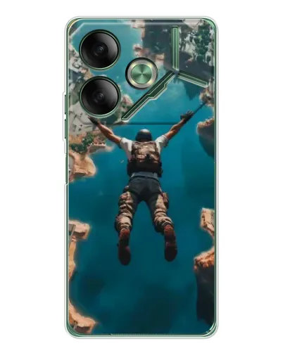 Чехол для TECNO Pova 7 с картинкой «PUBG — свободное падение» Чехол для TECNO Pova 7 с картинкой «PUBG — свободное падение»