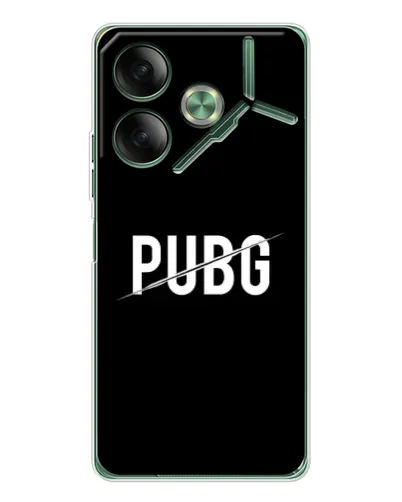 Чехол для TECNO Pova 7 с картинкой «PUBG — белый логотип» Чехол для TECNO Pova 7 с картинкой «PUBG — белый логотип»