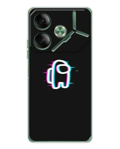 Чехол для TECNO Pova 7 с картинкой «Among Us неон» Чехол для TECNO Pova 7 с картинкой «Among Us неон»