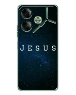 Чехол для TECNO Pova 7 с картинкой «Звездное небо Jesus»