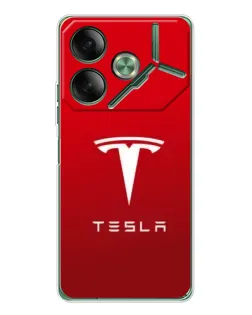 Чохол для TECNO Pova 7 з картинкою «Tesla Red Classic» Чохол для TECNO Pova 7 з картинкою «Tesla Red Classic»