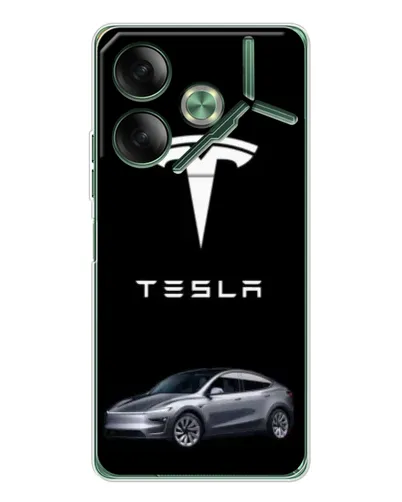 Чехол для TECNO Pova 7 с картинкой «Tesla Model Y» Чехол для TECNO Pova 7 с картинкой «Tesla Model Y»