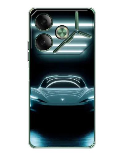 Чехол для TECNO Pova 7 с картинкой «Tesla в неоне» Чехол для TECNO Pova 7 с картинкой «Tesla в неоне»