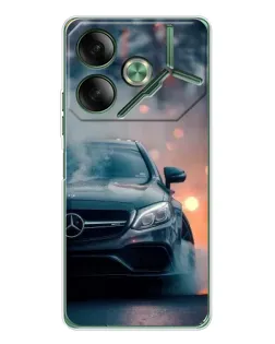 Чохол для TECNO Pova 7 з картинкою «Mercedes — нічне місто» Чохол для TECNO Pova 7 з картинкою «Mercedes — нічне місто»