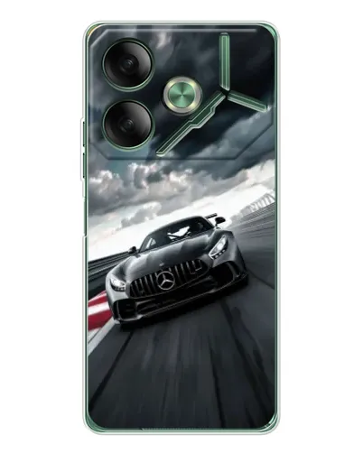 Чехол для TECNO Pova 7 с картинкой «Гоночный Mercedes AMG» Чехол для TECNO Pova 7 с картинкой «Гоночный Mercedes AMG»