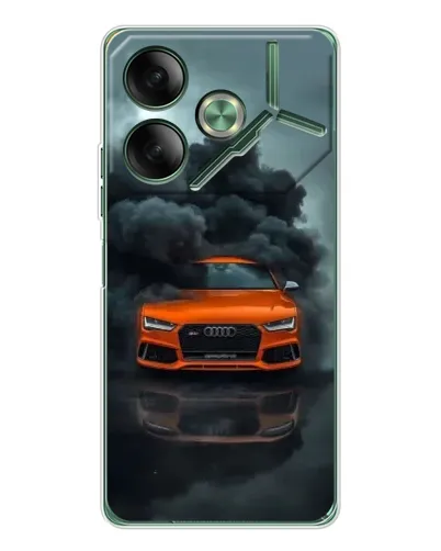 Чехол для TECNO Pova 7 с картинкой «Audi в облаках дыма» Чехол для TECNO Pova 7 с картинкой «Audi в облаках дыма»
