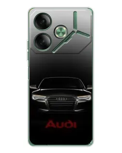 Чехол для TECNO Pova 7 с картинкой «Audi — градиентный контур»