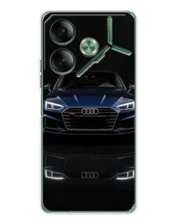 Чехол для TECNO Pova 7 с картинкой «Audi — ночное отражение»