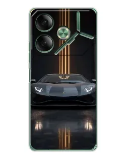 Чохол для TECNO Pova 7 з картинкою «Lamborghini золоті лінії» Чохол для TECNO Pova 7 з картинкою «Lamborghini золоті лінії»