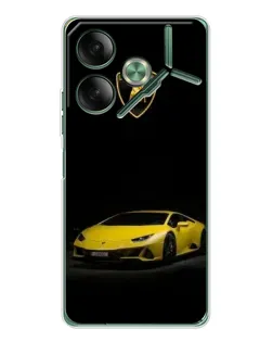 Чехол для TECNO Pova 7 с картинкой «Lamborghini желтый акцент» Чехол для TECNO Pova 7 с картинкой «Lamborghini желтый акцент»