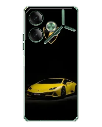 Чехол для TECNO Pova 7 с картинкой «Lamborghini желтый акцент» Чехол для TECNO Pova 7 с картинкой «Lamborghini желтый акцент»