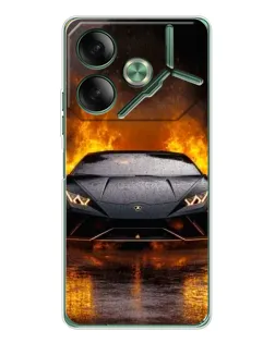 Чехол для TECNO Pova 7 с картинкой «Lamborghini в огне» Чехол для TECNO Pova 7 с картинкой «Lamborghini в огне»